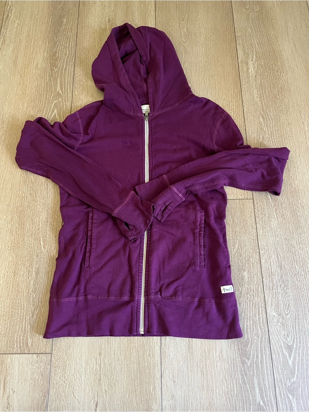 Marine Layer Afternoon Purple Zip-Up Hoodie size XS $108 MSRP